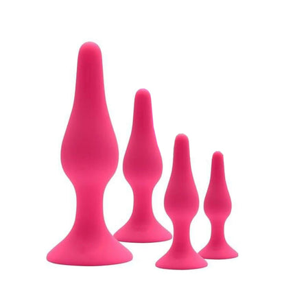 4 Sizes Silicone Dildo Sucker Anal Butt Plug Unisex Wearable Stopper Adults Sex Toys for Men Women Prostate Trainer Massager