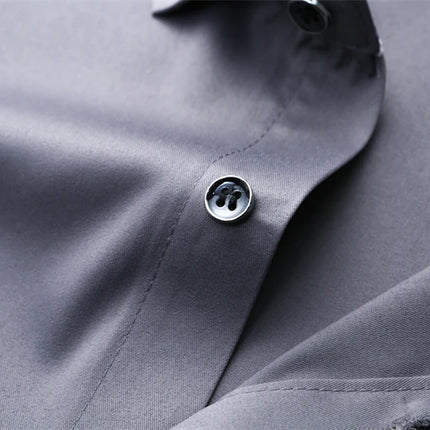 2024 Men's New Solid Color Business Casual POLO Shirt Summer Fashion Casual Short Sleeve Comfortable and Breathable Top