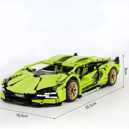 Technical Racing Sport Car Model Building Blocks technic adults 1:14 DIY Supercar Brick Puzzle Toys Kid Adult Gift（1314+granule）