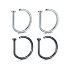 4pcs-SR-BK / 20G(0.8mm-Dia.8mm)