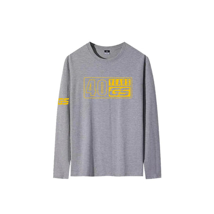 For BMW R1200GS F750GS F850GS R1250GS F800GS Adventure T Shirt Motorcycle O-Neck 40 Years GS New T-Shirt Long Sleeve T Shirt