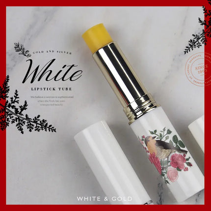 10/30/50/100pcs Direct Filling Empty Lipstick Tube Lip Balm Container Plastic Lipstick Shell Cosmetics Packaging Box And Sticker