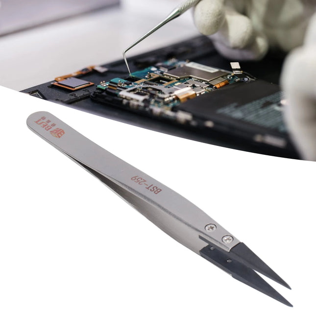 Plastic Tweezers High Accuracy  Carbon  Plastic Tweezers Anti Static for Photovoltaic for Microelectronics for Aerospace