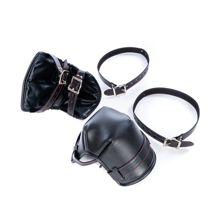Leather Soft Padded Knee Elbow Pad Dog Paw Crawl Glove Sex Slave Bdsm Bondage Puppyplay Roleplay Sexy Costume Accessories SM Toy
