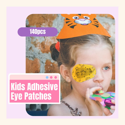 140Pcs Cute Kids Strabismus Treatment Vision Care Children Health Care Kids Child Amblyopia Eyeshade Child Adult Lazy Eye Patch