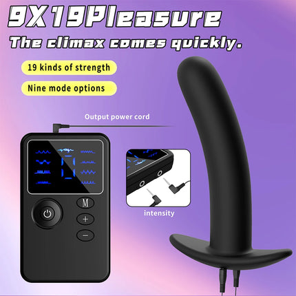 Silicone Anal Plug Electric Shock Orgasmic Masturbationadult Adult Game Vaginal plug Butt Plug BDSM Sex Toys For Women Men Gay