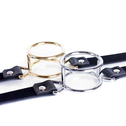 New Oral Fixation PU Leather Bondage Mouth Gag Spider X Style Flirting O Rings Open Mouth Gag Adult Games Sex Toys For Women Men