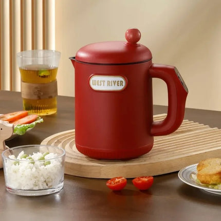 Portable Electric Heating Cup: Insulated Kettle with Touch Panel for Boiling Tea & Light Cooking, Multi-Function Travel Thermos