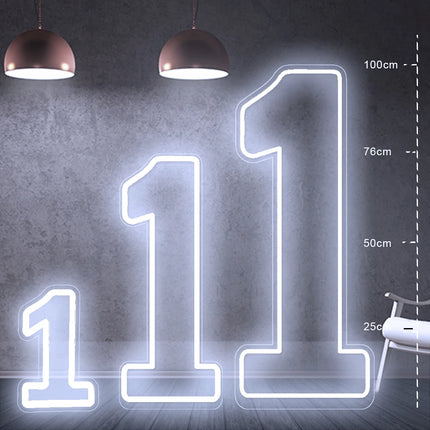 Extra-Large LED Neon Numbers Sign 76cm/100cm Stand up & Wall Mounted for Birthday Wedding Celebration Party Decor