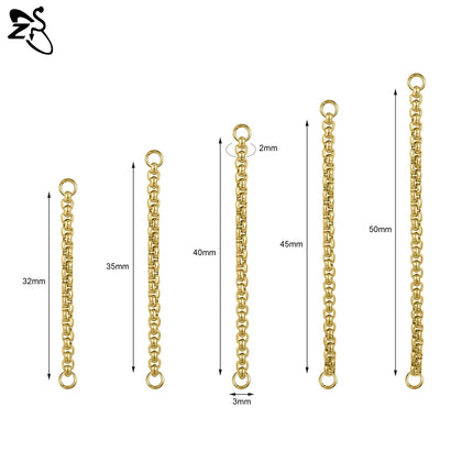 ZS 1 Piece Stainless Steel Nose Chain 32MM-50MM Bridge Piercing Sharp Cone Tassel Dangle Nostril Piercings Jewellery Accessories