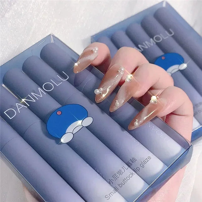 5 Colors Matte Lipstick Set Long Lasting Waterproof Non-Stick Red Lips Lip Tint Cosmetic Makeup Glaze Easy Fade Cup Lip