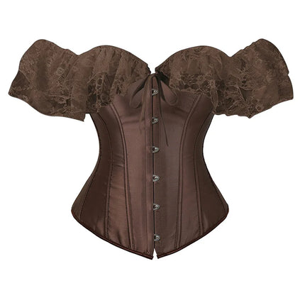 Lace Corset Top Women Shapewear Fajas Waist Trainer Slimming Lingerie Blouses Body Shaper Woman Corsets Sexy Outwear Shaping Tops