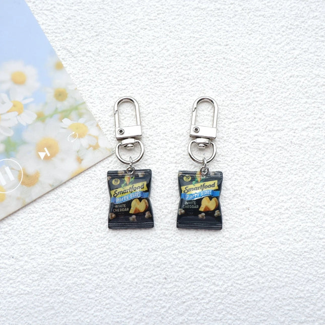 2pcs Cute Snacks Keychain Handmade Bag Jewelry DIY Gifts