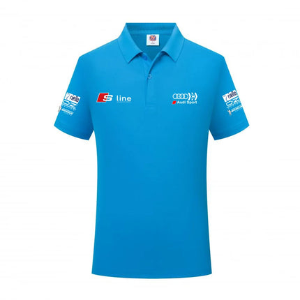 Audi Sporty Men's Polo Shirt 2026 Summer New Model Slim Fit Design Sporty Casual Style Breathable Fabric