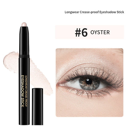 Waterproof 10 Colors Crease-proof Eyeshadow Pencil Stick Lasting Glitter Shimmer Matte Eye Shadow Highlighter Pen Eyes Makeup