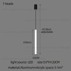 1 heads / white light