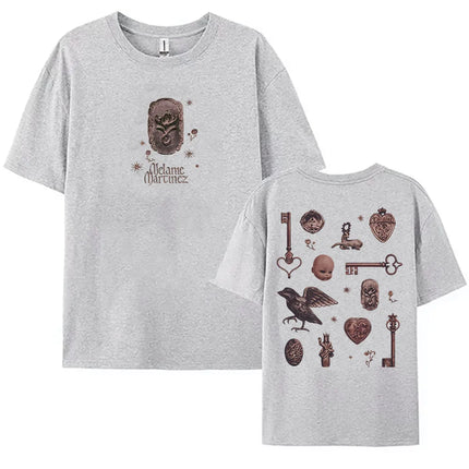 Album Heads T-shirt Summer Short Sleeve Loose Female Tshirts Unisex Streetwear Casual O-neck Graphic Print Tees