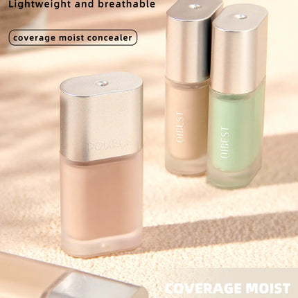 QIBEST Makeup Concealer Hydrating Lightweight Waterproof Permanent Dark Circles and Acne Mark Covering and BrighTening Concealer