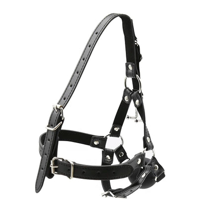 Couples Cosplay Open Mouth Gag BDSM Bondage Restraints Breathable Ring Harness Strap Fetish Silicone Gag Ball Sex Toys For Women