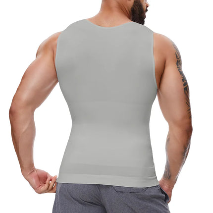 Men Body Shaper Slimming Compression Vest Undershirt Sexy Waist Trainer Tank Top Belly Control Workout Weight Loss Shapewear