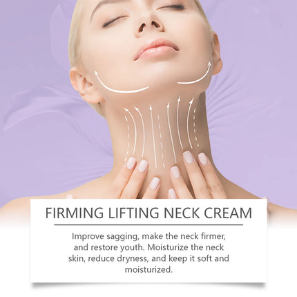 Roll-On Neck Firming Cream - Hydrating Nourishing Massage Lotion for Smooth, Lifted & Youthful Supple Neck Skin