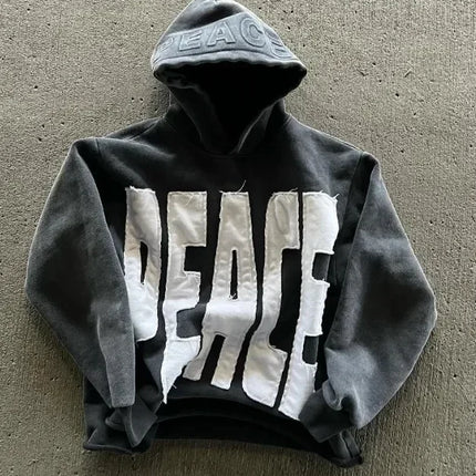 Y2K New Korean Fashion Simple Black Double-Sided Oversized Zipper Hoodie Female  Harajuku Gothic Casual Joker Couple Street Wear