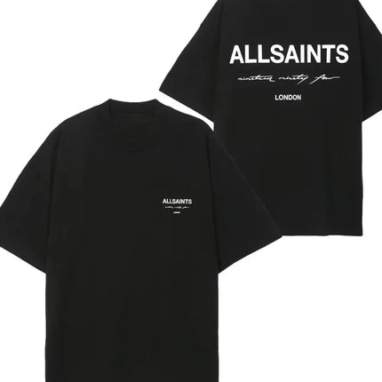All Saints Trend Brand European Size Cotton T-irt Men's Basic Sle ort Sve Cusized Print Sport Scene Casual T-irt