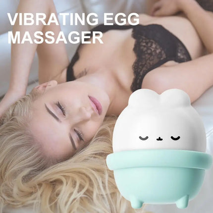 Cute Rabbit Vibrating Egg Massager USB Rechargeable Pussy Clit Sucking Vibrator G-spot clitoral stimulator Adult Sex Toy
