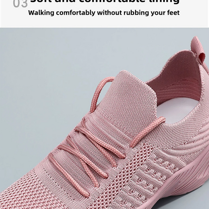 Women's Sneakers Breathable Casual Women Sock Shoes Lace Up Ladies Flats Female Spring Vulcanized Running Zapatillas De Mujer