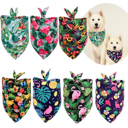 30PS Bulk Summer Bandanas Fruit Dog Bandana Scarf For Dogs Small Dog Puppy Bibs Dog Pet Grooming Accessories For Small Dogs Cats