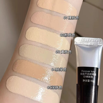 Foreverkey Concealer Cream Liquid Foundation For Dark Eye Circles Pimple Mark Waterproof Longlasting Smooth Makeup 10g