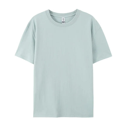 Free Printing 180gsm 100% Cotton Short Sleeve Tops Tee, Custom Order Choice Yourself, Unisex O-Neck Men's T-Shirt Plus Size S-6XL