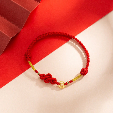 Fashion Simple Lucky Knot Red Rope Bracelets for Women Men Handmade String Adjustable Bracelet Friendship Amulet Jewelry Gift