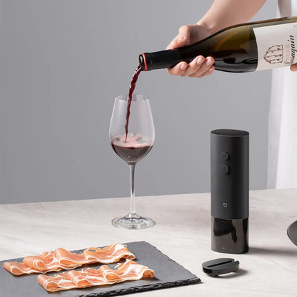 Mijia Electric Wine Opener Battery Automatic Bottle Cap Opener for Red Wine Beer with Foil Cutter Kitchen Accessories