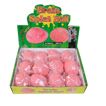 Cute Brain Squishy Stress Ball Funny Squeeze Ornament Party Favor Easter Halloween Birthday Festival Gift