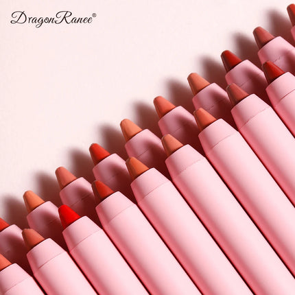 Waterproof Matte Lip Liner in Bean Paste Color, Lip Plumping Lipstick Pen, Foaming Pen, Non-Fading Lip Liner, Waterproof and Sweat-Proof Long-Lasting Matte Lip Liner, One-Second Pouty Lip Lipstick Pen