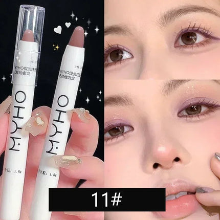Matte Pearl White Eyeliner Pencil Lying Silkworm Eye Head Brightening Highlight Eyeshadow Stick Glitter Dazzling Effect Makeup