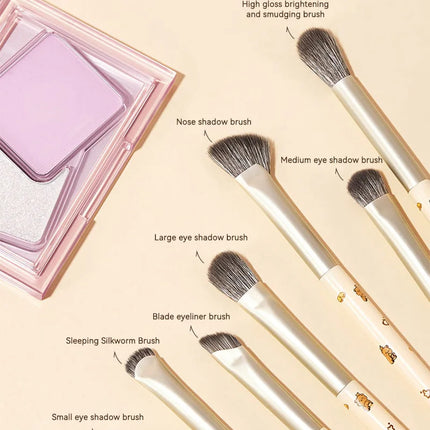 GECOMO Eye makeup brush set, Detail brush, Shading brush,Nose Shadow Eye Makeup set,a complete set of makeup tools for beginners