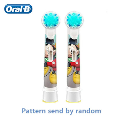 Oral B EB10 Kids Electric Toothbrush Replacement Heads Tiny Round Head Soft Bristle Teeth Cleaning Brush Refill Spiderman Frozen