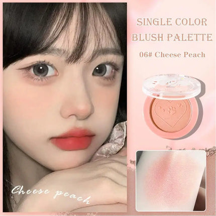 Monochrome Blush Whitening Matte Cosmetics Vitality Girl Nude Makeup Natural Smudge Monochrome Blush Plate