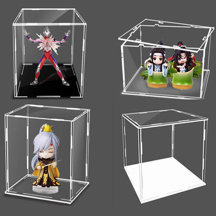 222 Size Acrylic Display Case for Collectibles Assemble Clear Acrylic Box Protection Showcase for Action Figures Organizing Toys