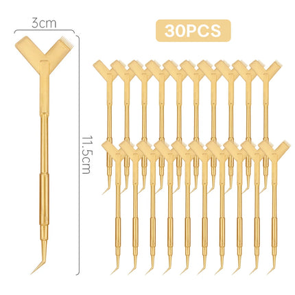 10/30/50PCS  Y Shape Eyelash Makeup Brushes Eyelash Extension Supplies Lash Accessories Reuseable Plastic Eyelash Perming Brush