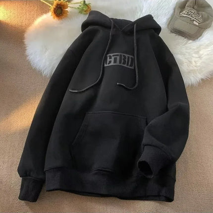 8XL Hoodie Pullover Loose Fit Hollow Letter Print American Men's Clothing And Couple Fashion