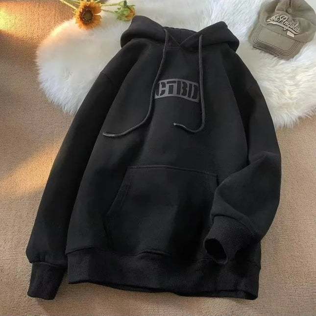 8XL Hoodie Pullover Loose Fit Hollow Letter Print American Men's Clothing And Couple Fashion