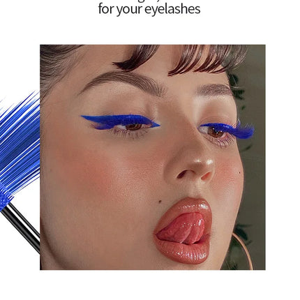 1PC Colorful Eyelash Mascara EyeLashes Extension Curling Lengthen White Purple Cosplay Makeup Glitter Point Diamond Mascara
