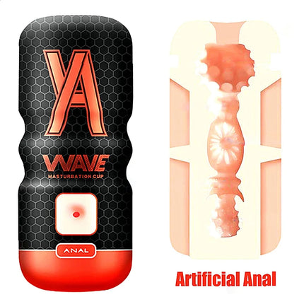 Powerful Sucking Masturbation Cup Realistic Anal Vagina Pocket Pussy Anal Vagina Pocket Pussy Blowjob Massager Male Masturbator