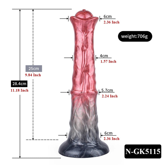 NNSX Silicone Horse Dildo Long Penis Anal Plug Huge Knot G-spot Vaginal Stimulator with Suction Cup Adult Sex toy for Women Men