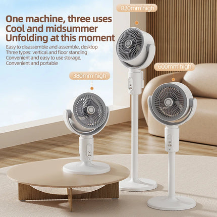 Electric fan Air turbine circulation fan Floor fan Adjustable height shaking head five-speed adjustment silent fan
