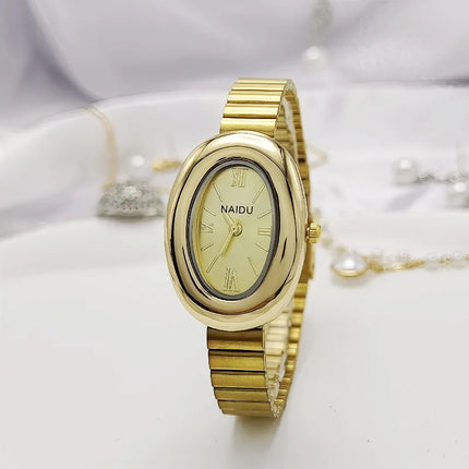 Famous Brand Women Gold Quartz Watch Luxury Ladies  Adjustable Stainless Steel Strap Wristwatches Gifts Reloj Mujer Dropshipping