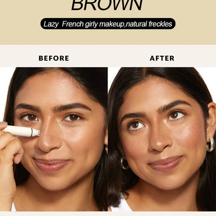 Facial Freckle Stamp Pencil Natural Make Up for Freckles Dark Spots Moles Concealer Feminine Contour Waterproof,not Easy To Fade